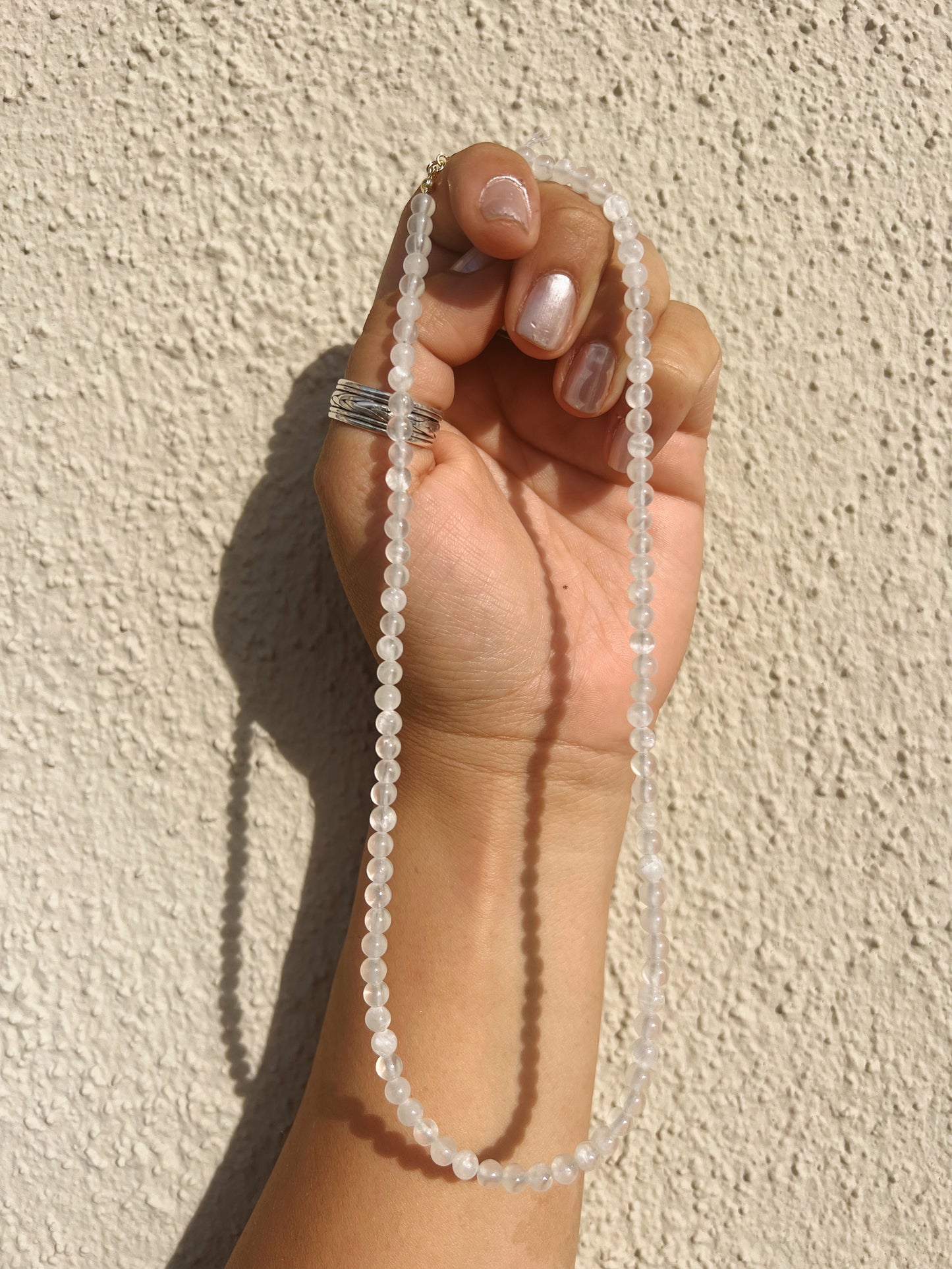 selenite choker necklace
