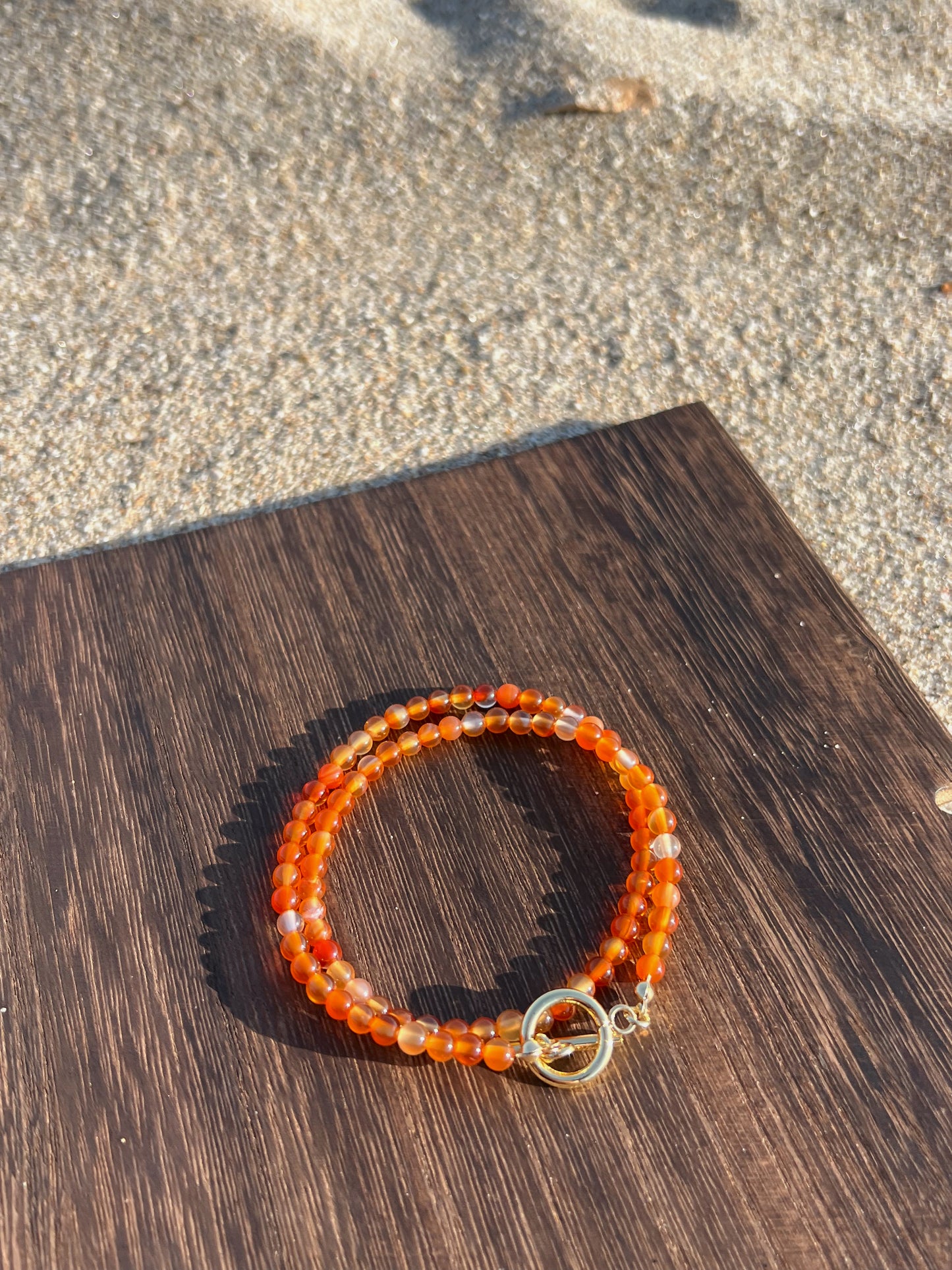 carnelian infinity bracelet