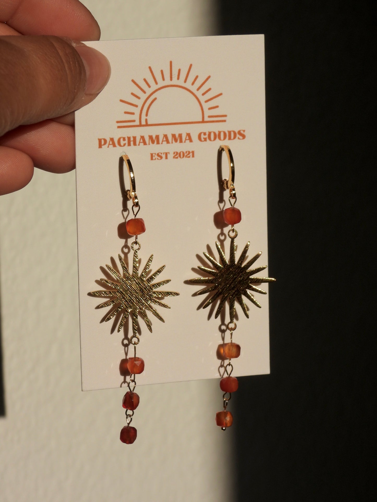 carnelian sol earring
