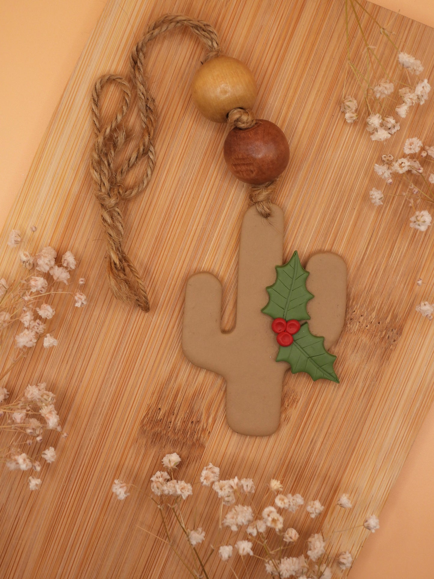 holiday cactus ornament