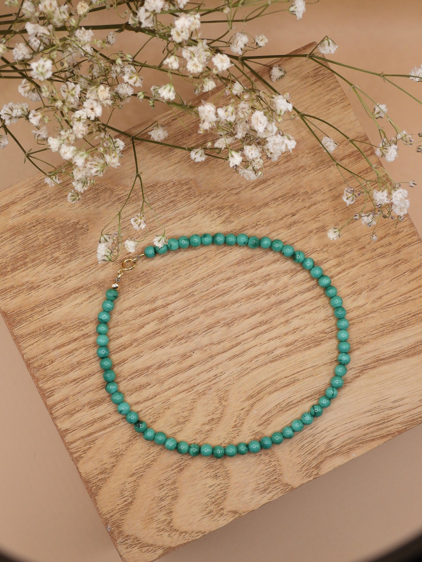 malachite anklet