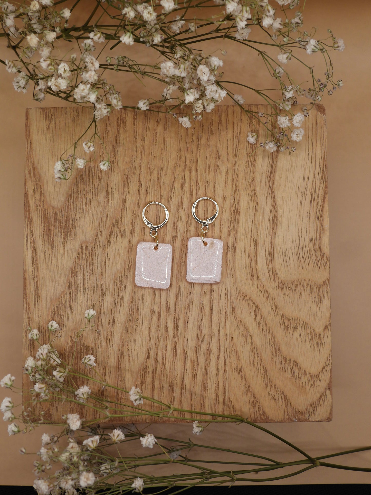 mica earrings