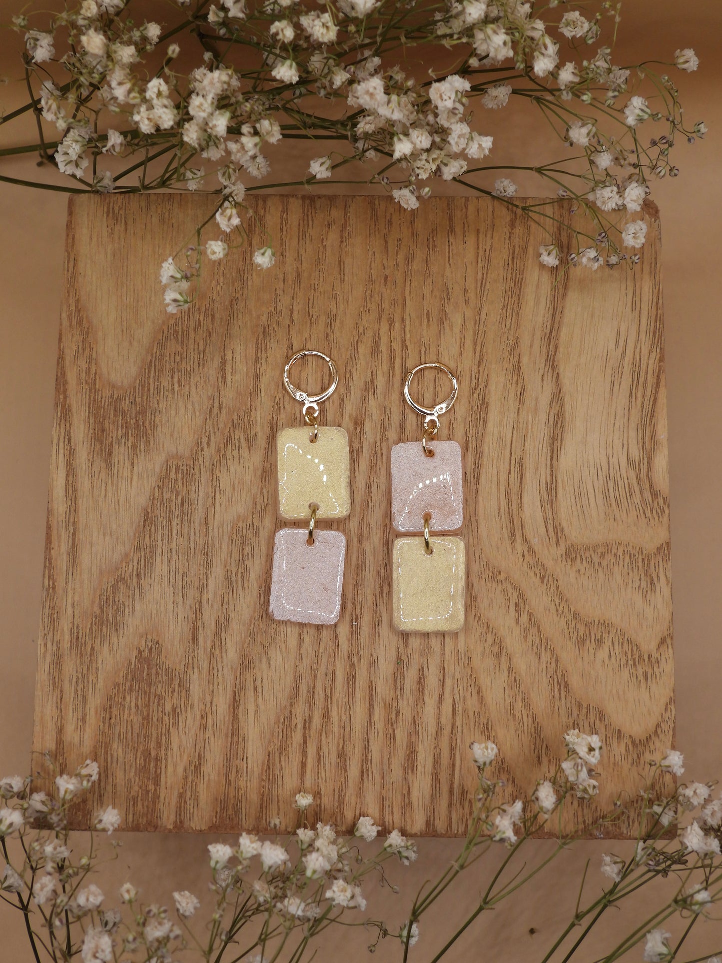 mica earrings