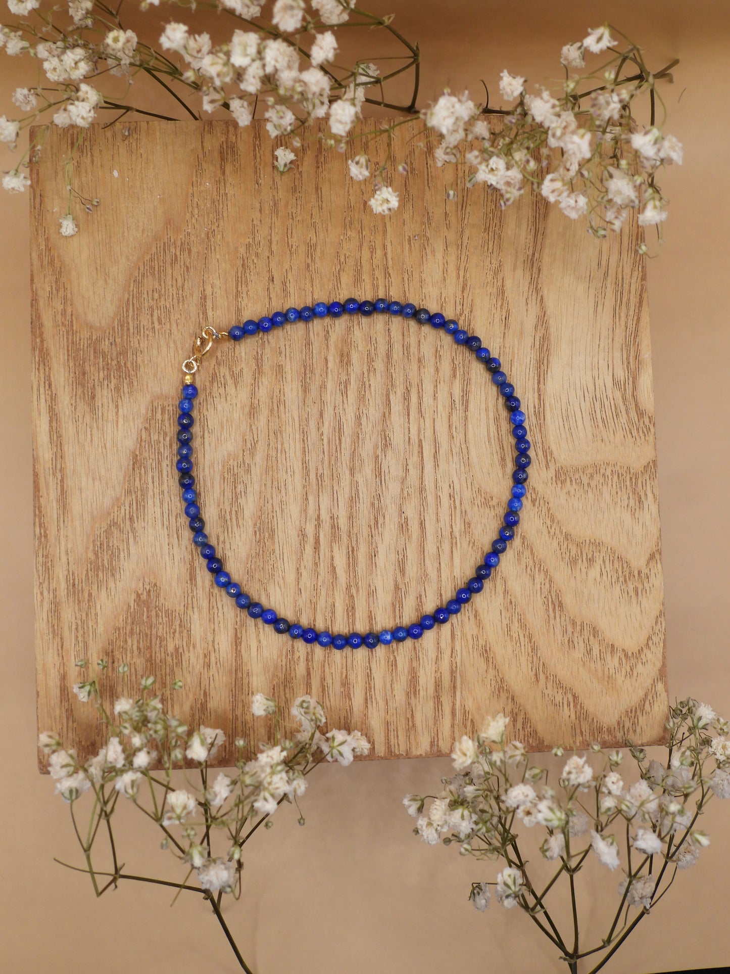 lapis lazuli anklet