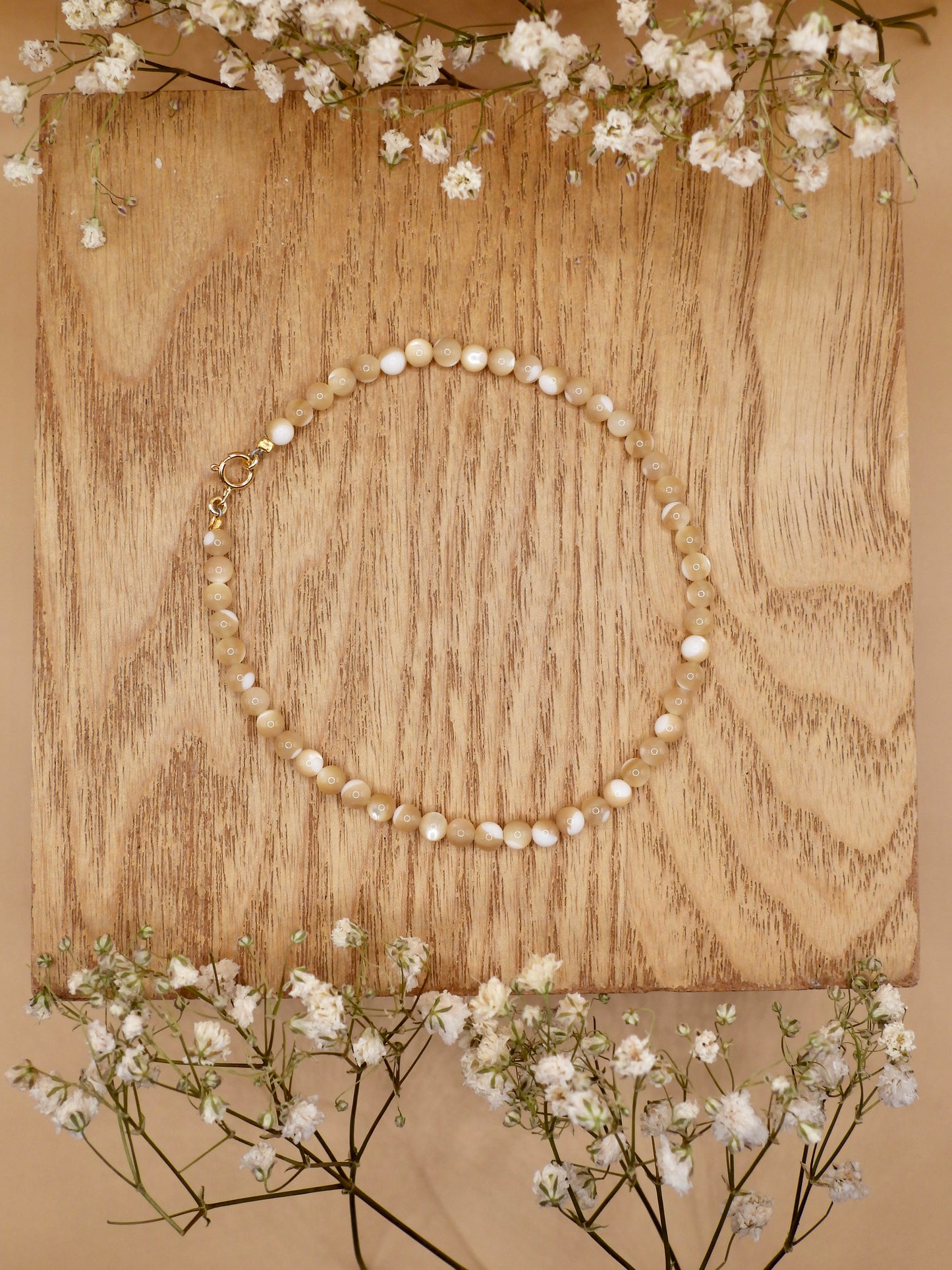 mother of pearl anklet