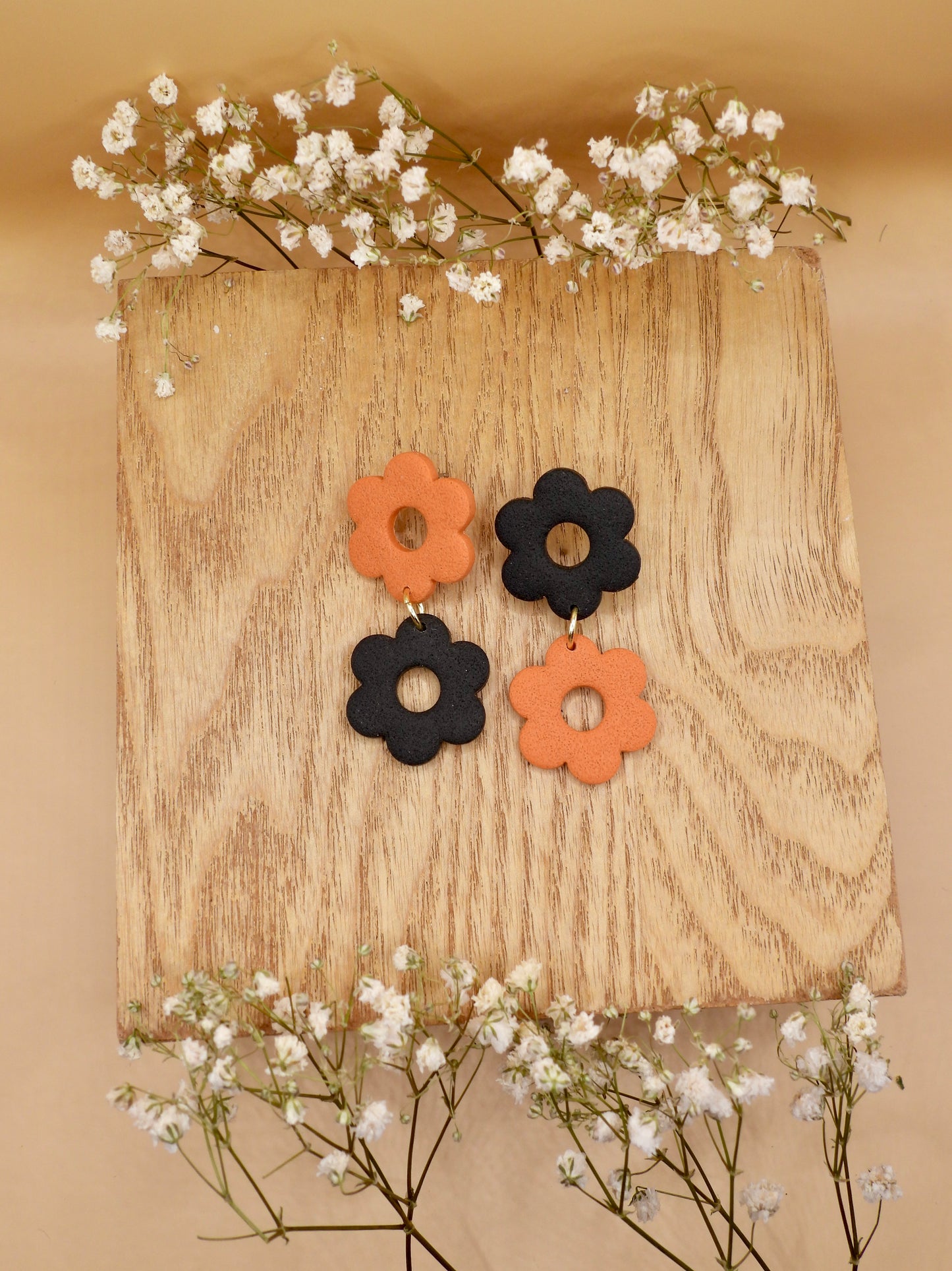 middie flower duo earring