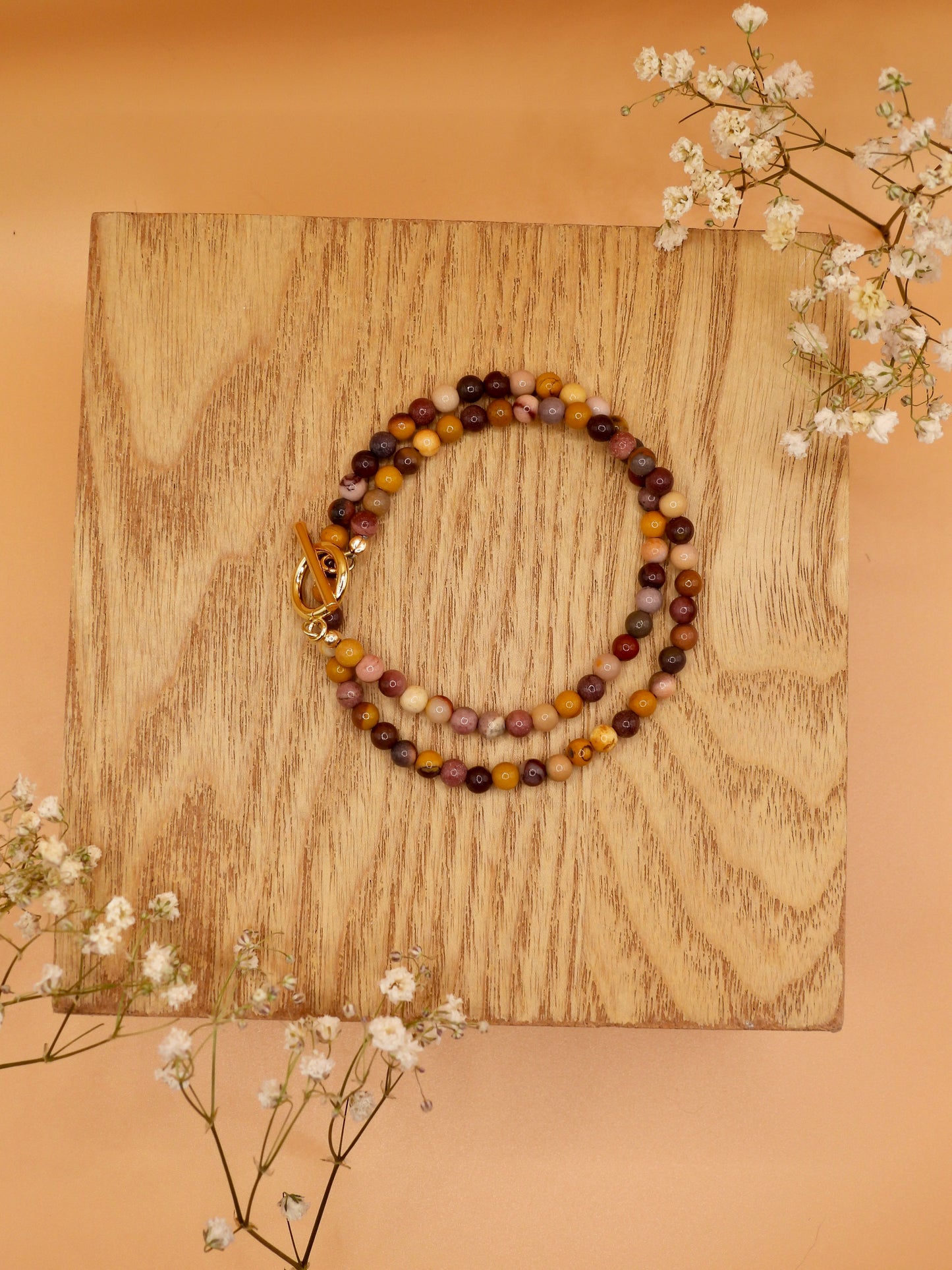 mookaite infinity bracelet