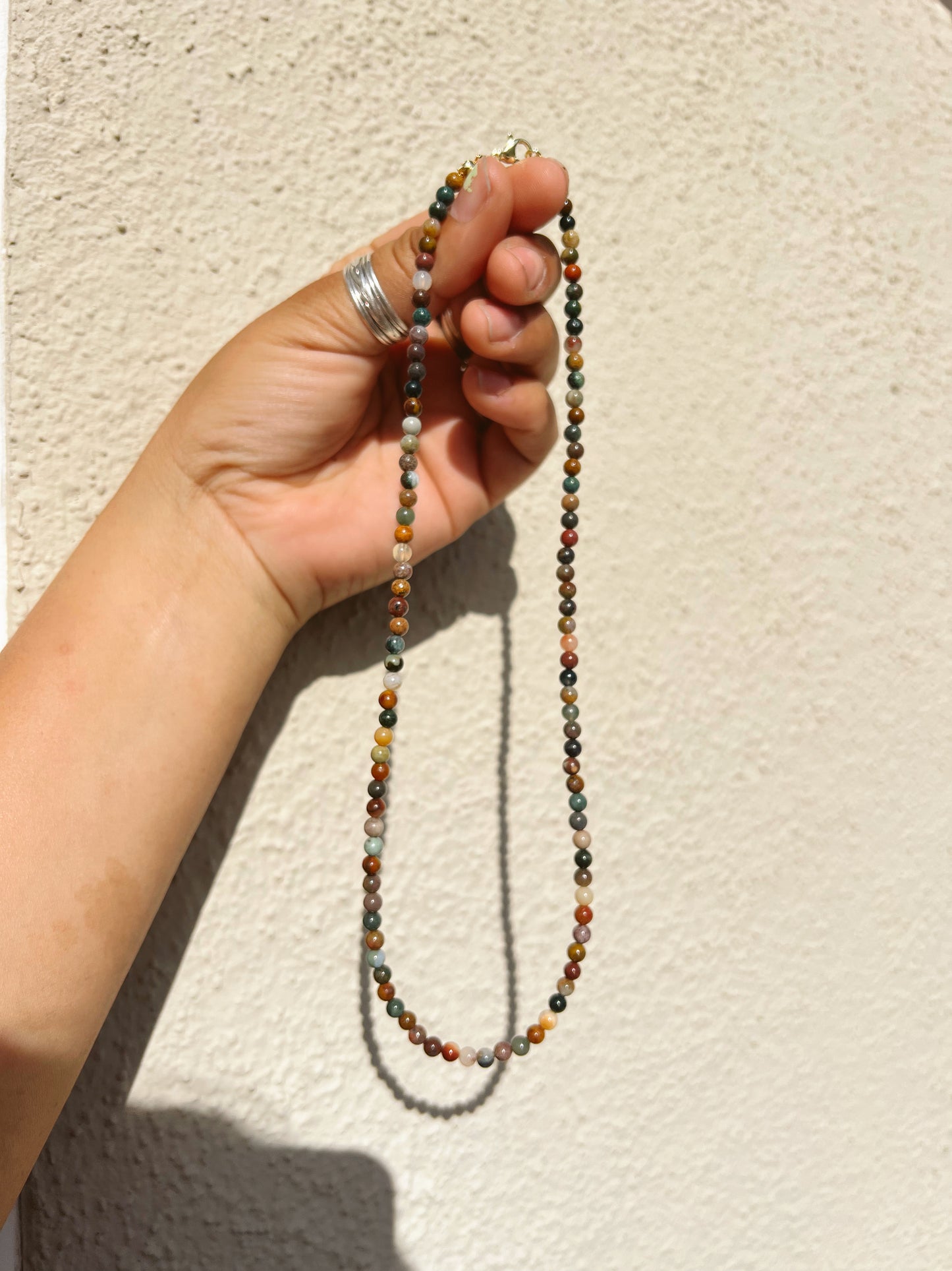 ocean jasper choker necklace