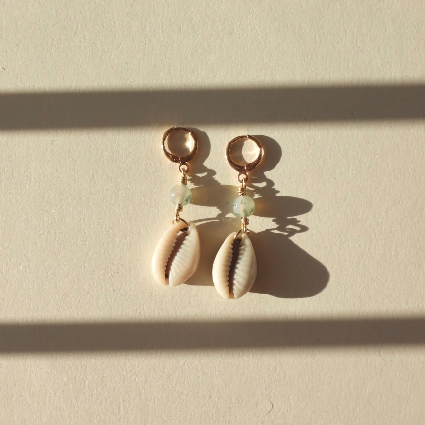cowrie treasure earring