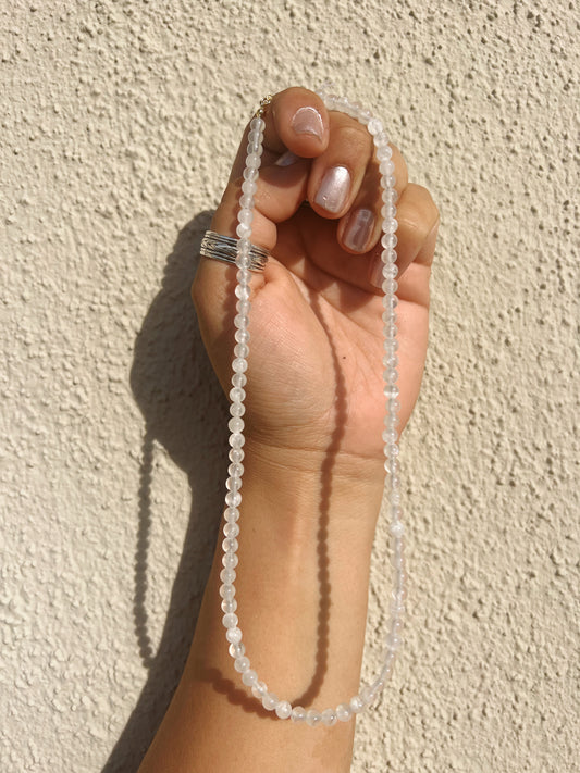 selenite choker necklace