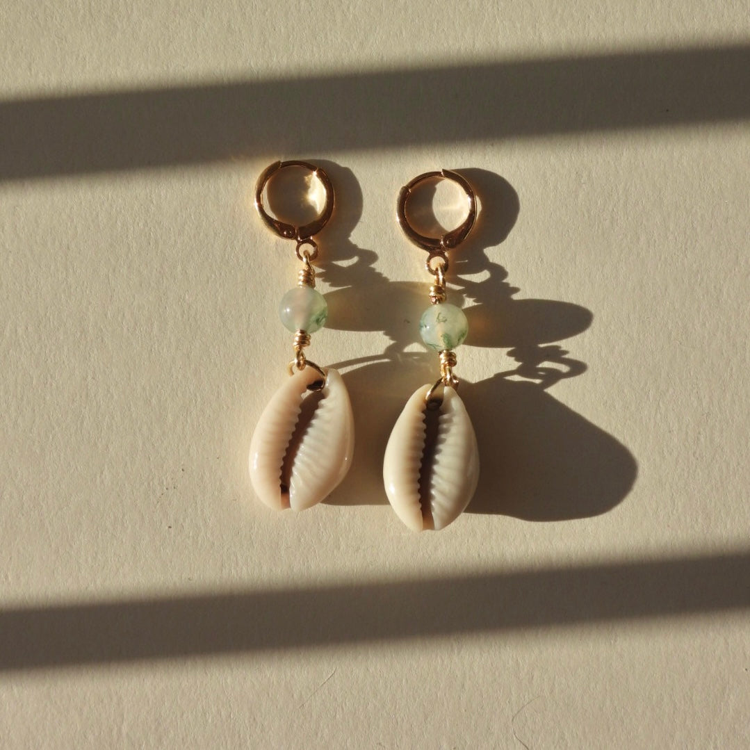 cowrie treasure earring