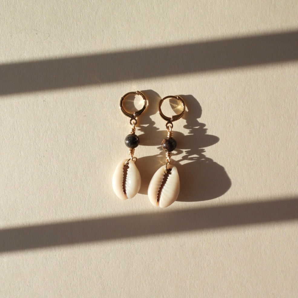 cowrie treasure earring