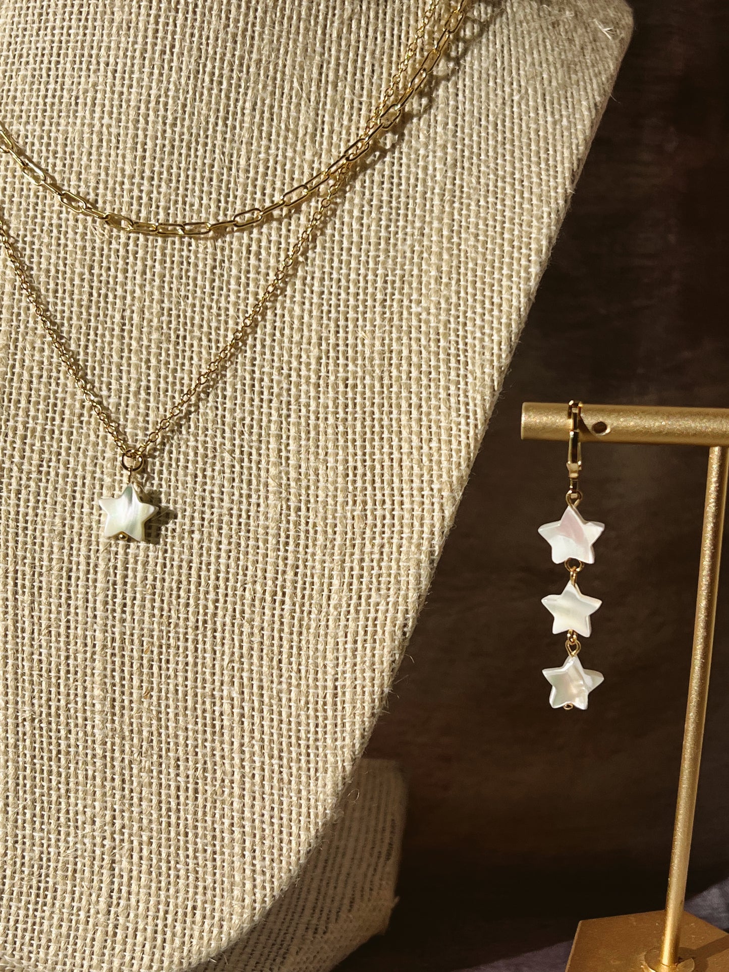 tri estrellita earring