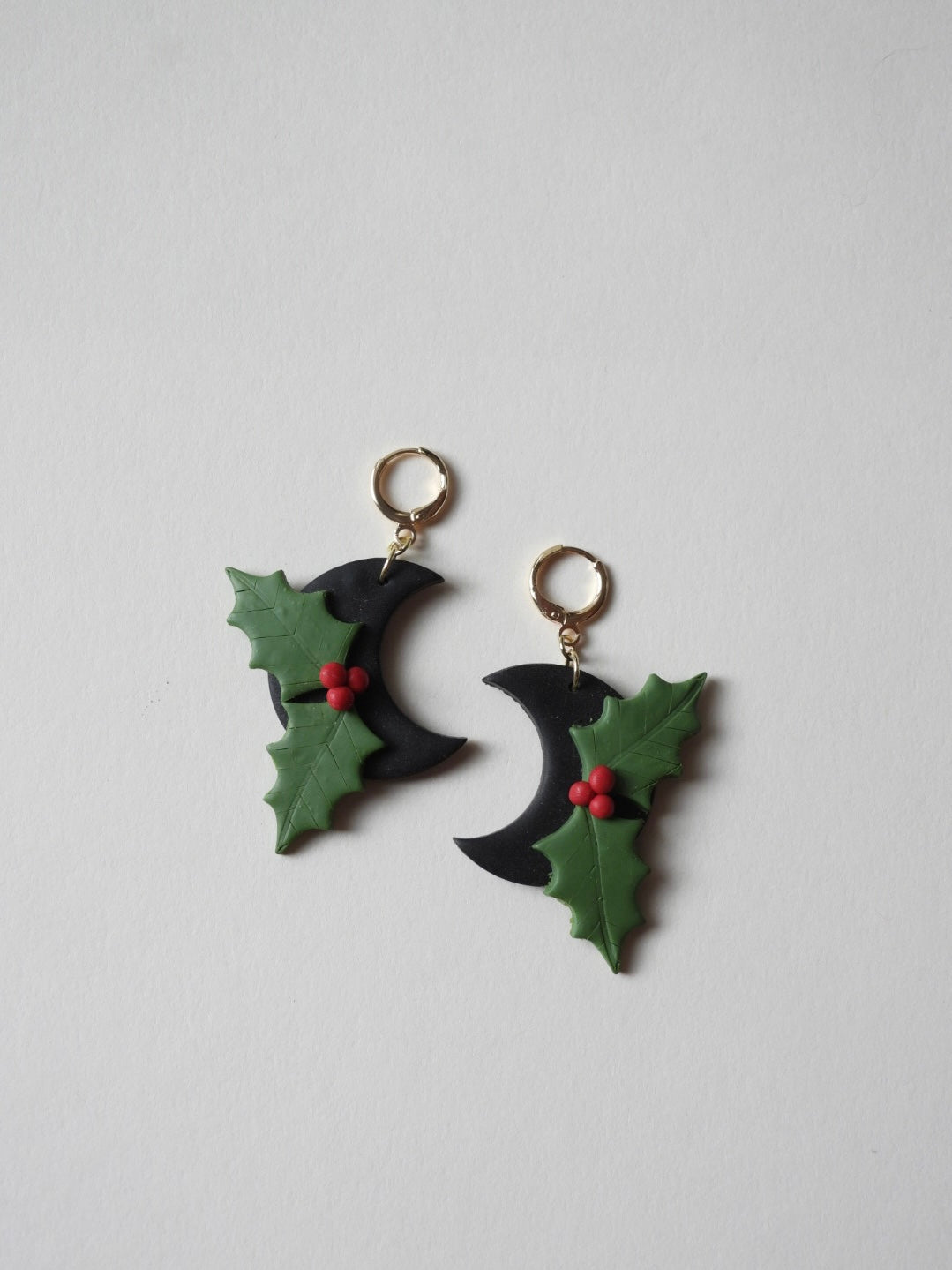 holly crescent earring