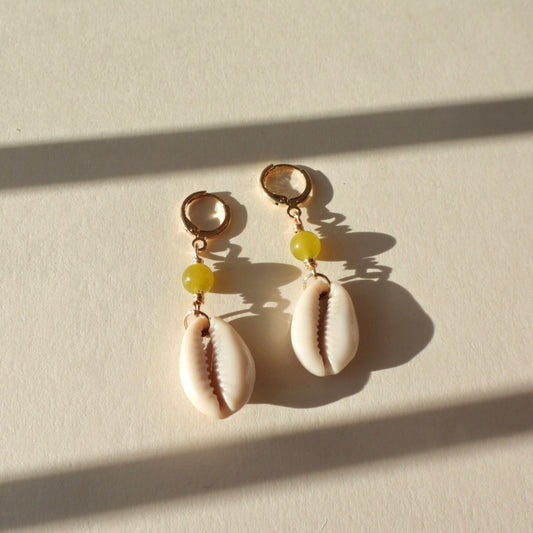 cowrie treasure earring