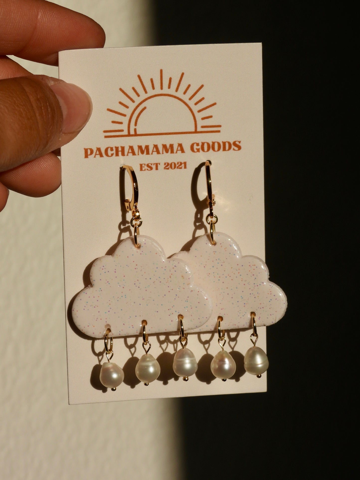 raining pearls earring