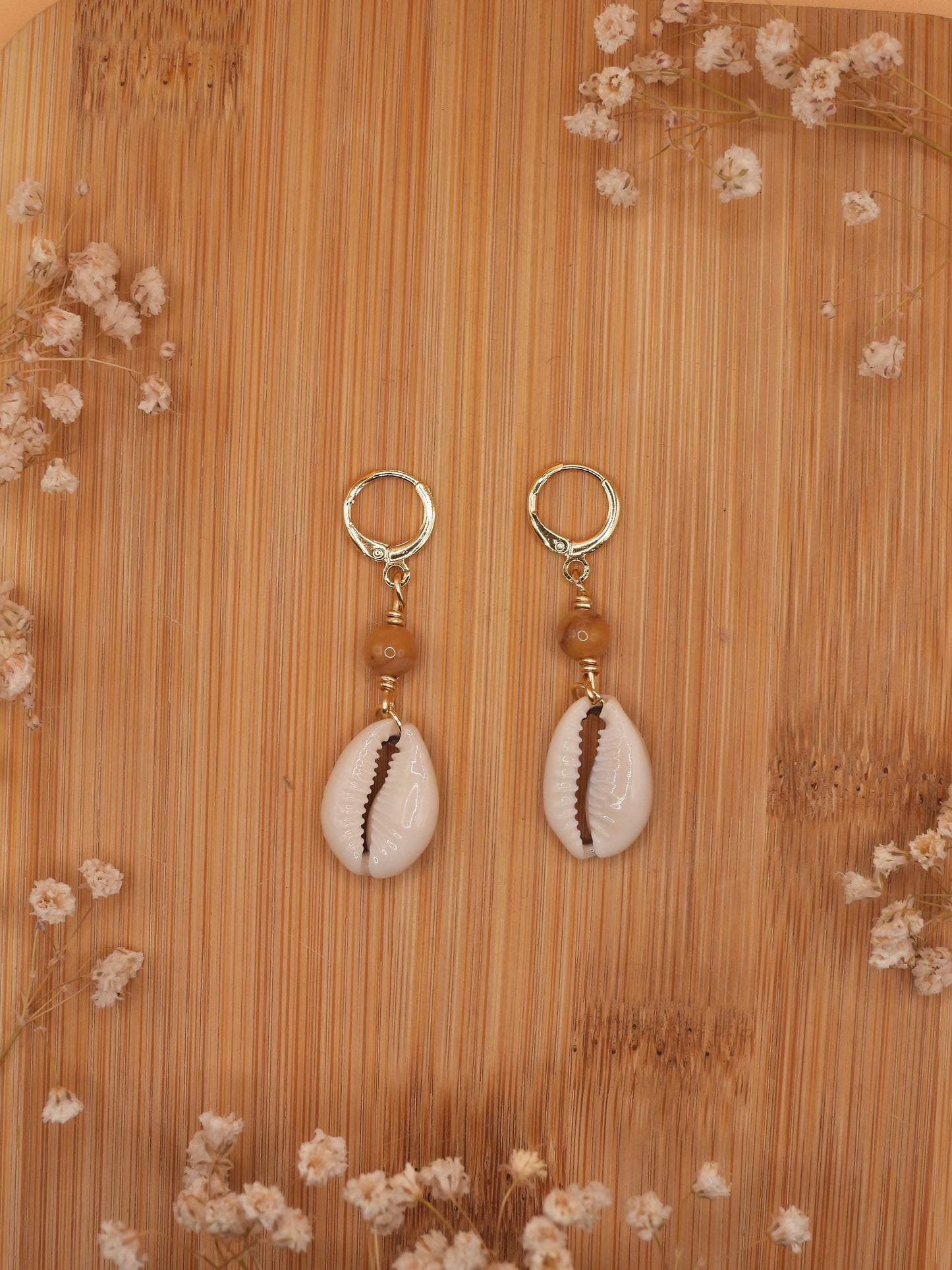 cowrie treasure earring