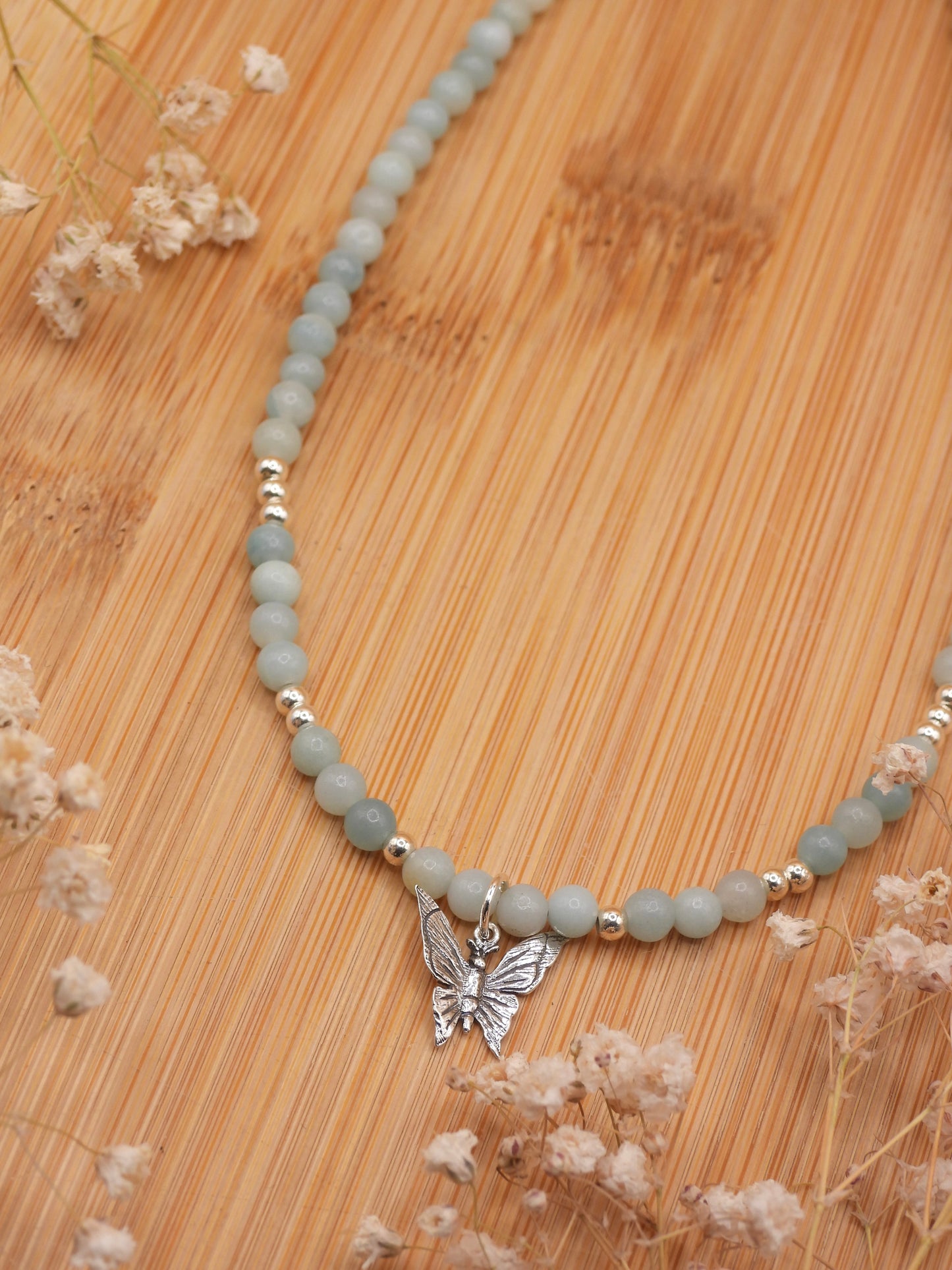 amazonite mariposa necklace