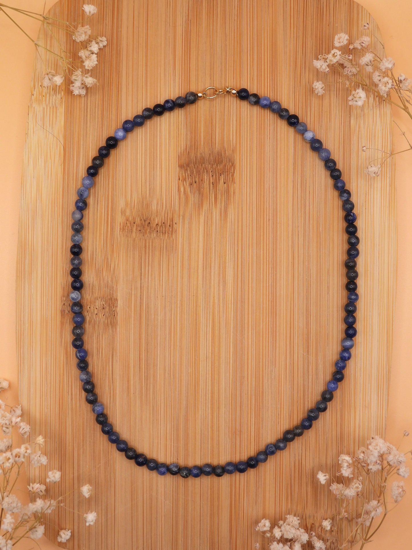 sodalite choker necklace
