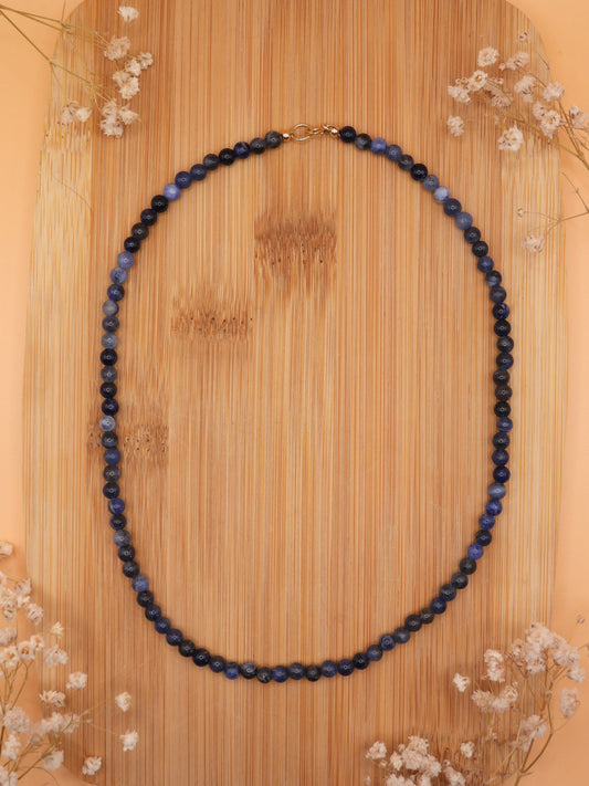 sodalite choker necklace