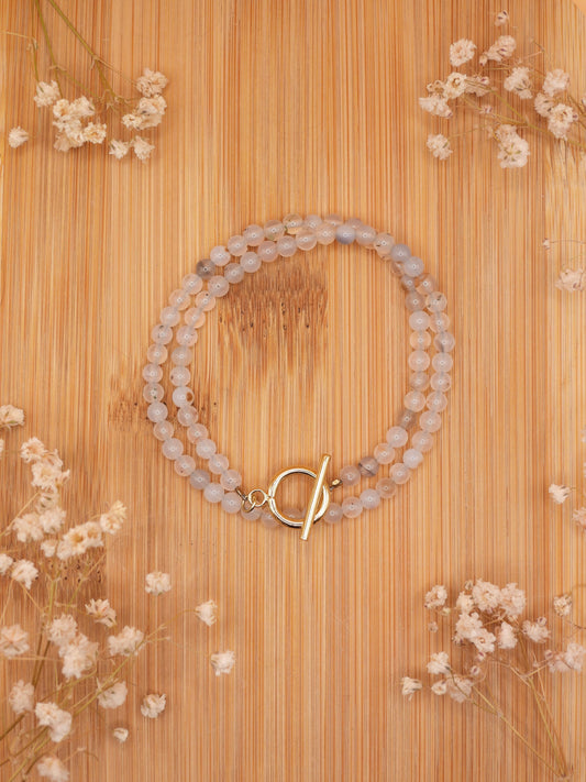 montana dendritic agate infinity bracelet