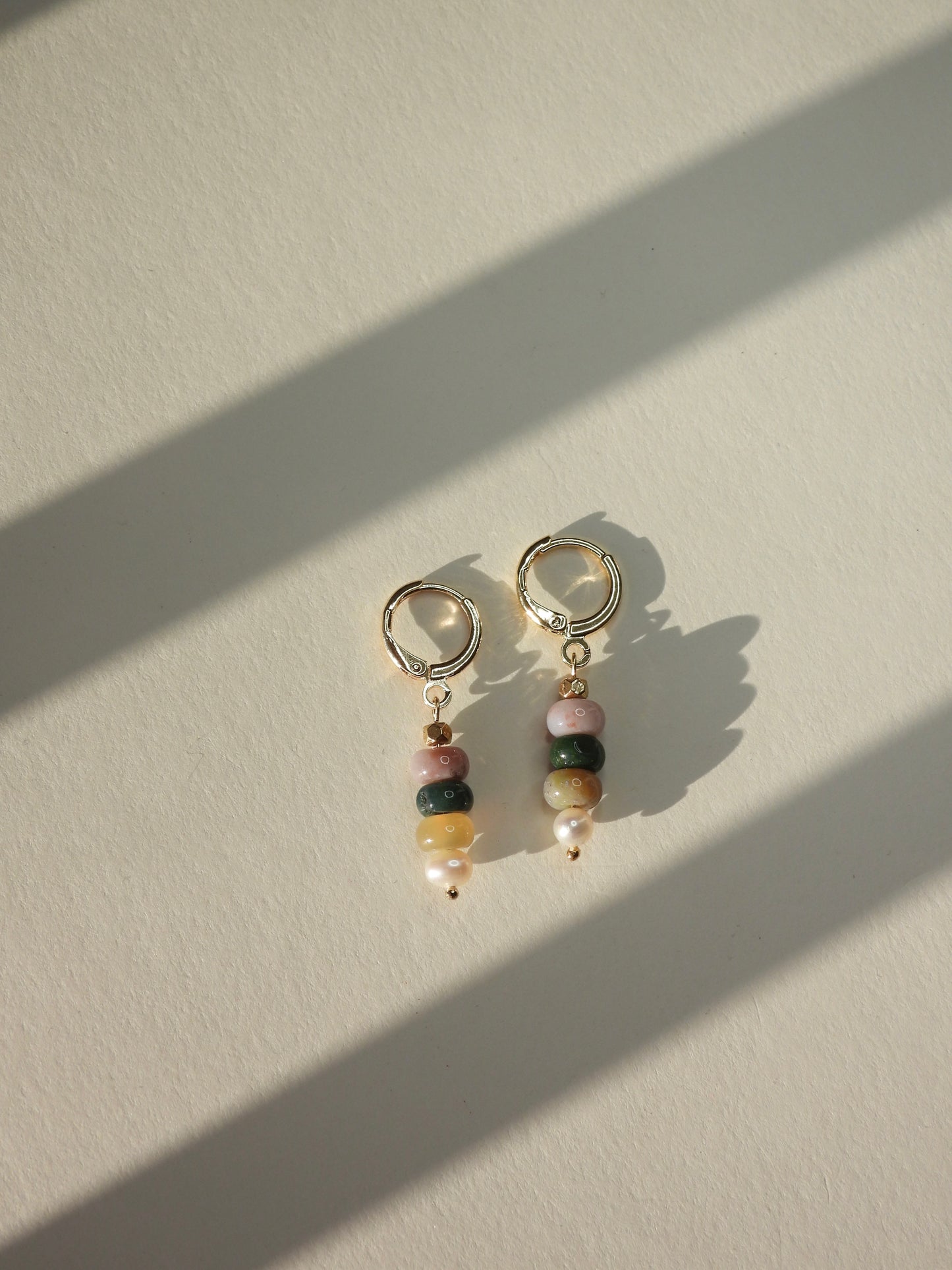 terra pearl bead earring