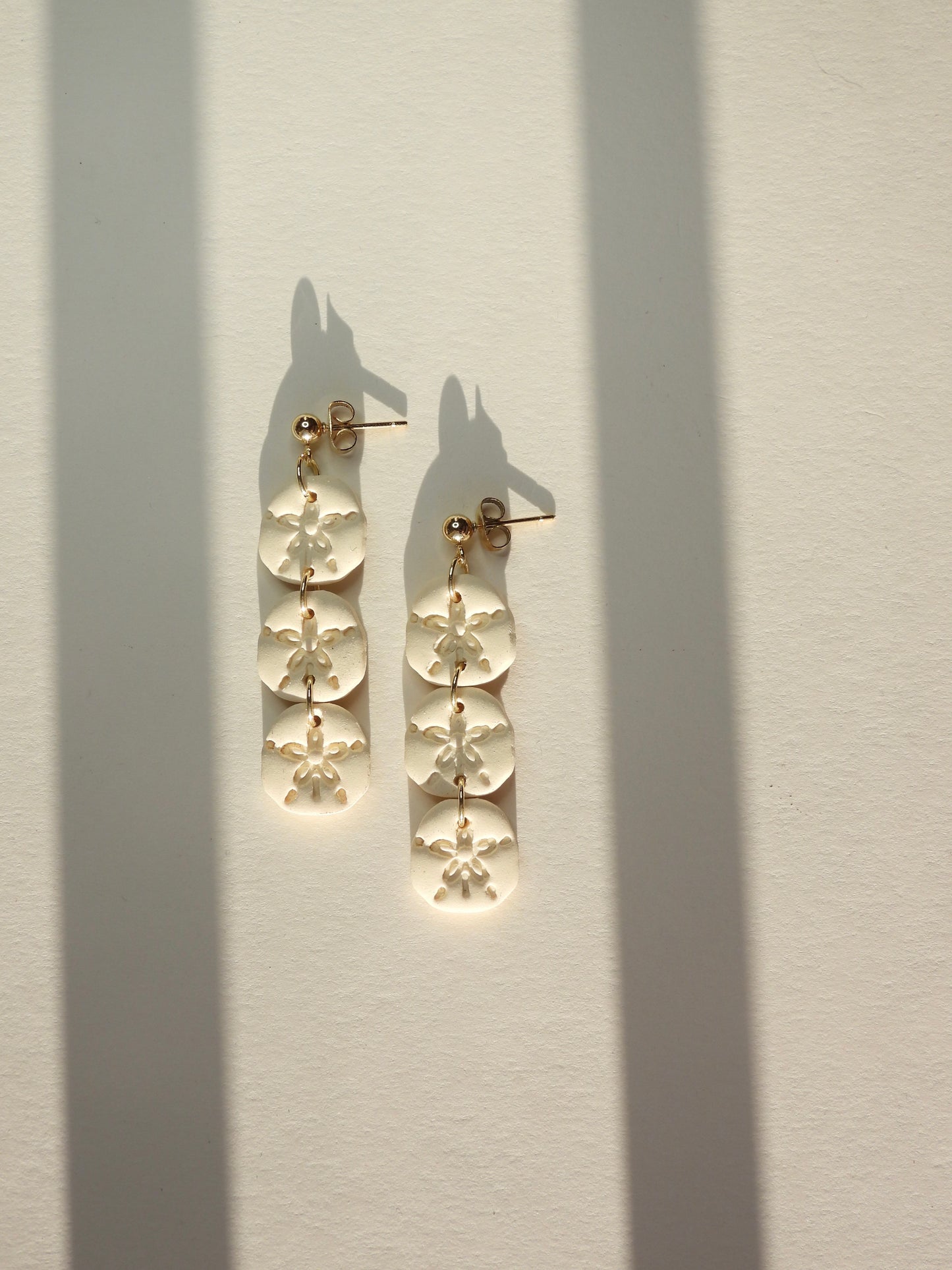 tri sand dollar earring