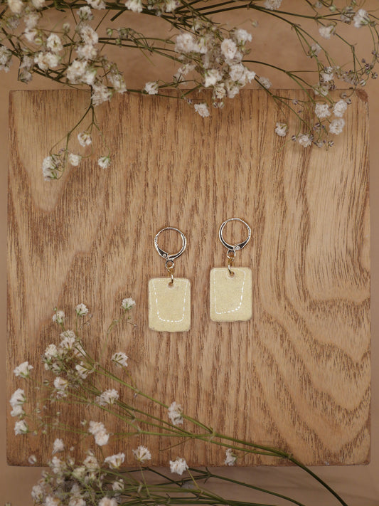 mica earrings