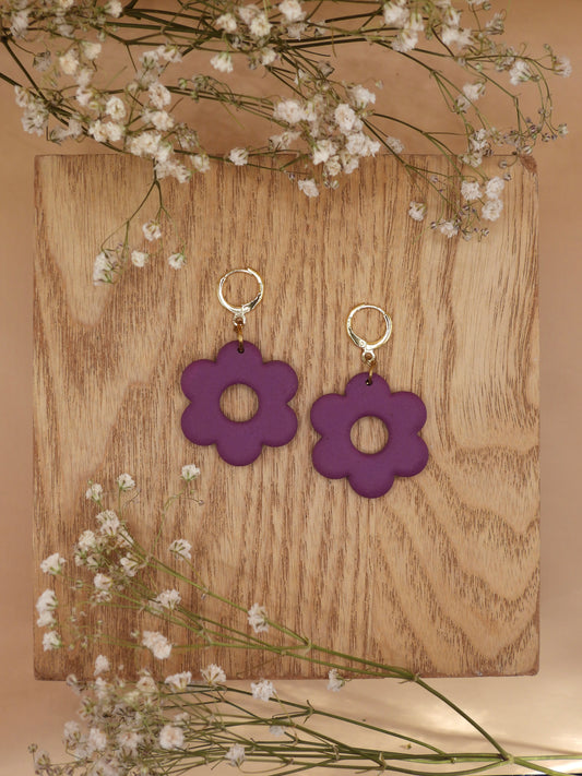 medium flower earring