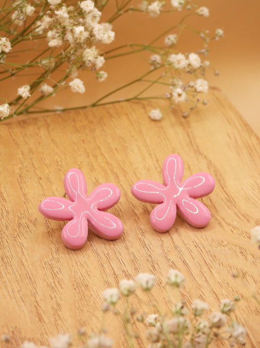 bikini bottom flower earring