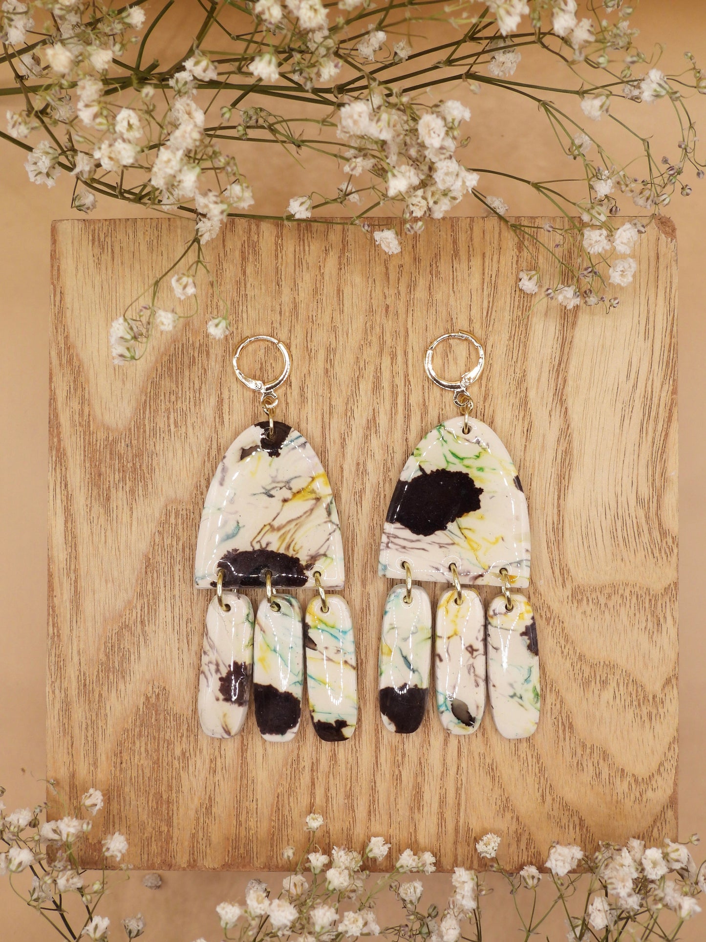 earthen marble earring