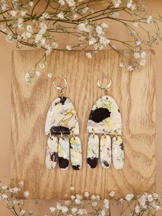 earthen marble earring