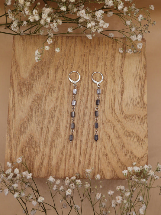 dark mother of pearl earring