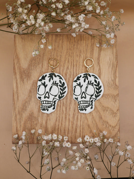 fern head earrings