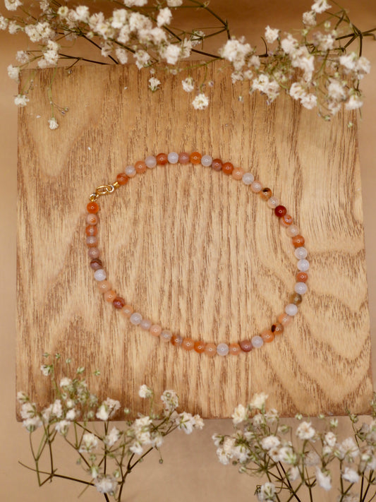 carnelian anklet