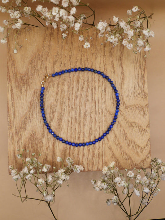 lapis lazuli anklet