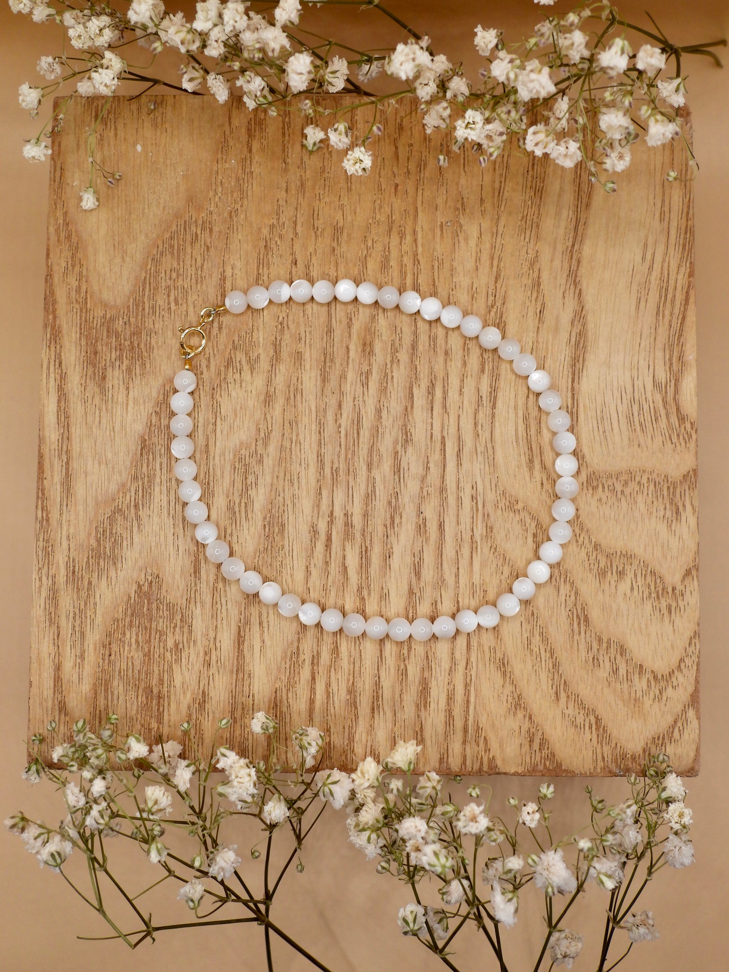 mother of pearl anklet