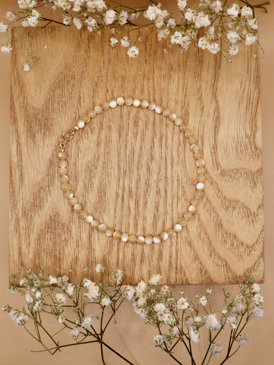 mother of pearl anklet