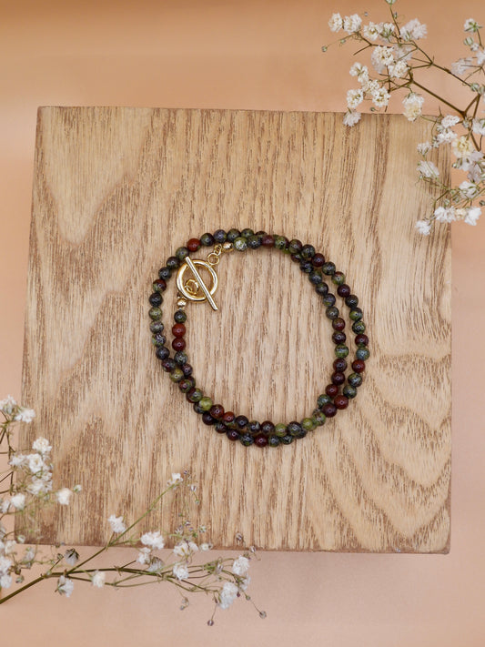 dragons bloodstone infinity bracelet