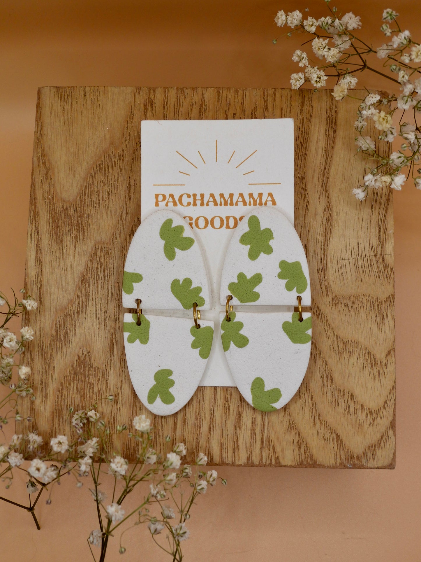 leaf litter earrings