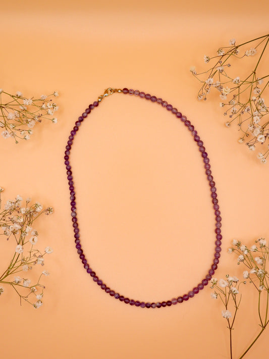 amethyst choker necklace