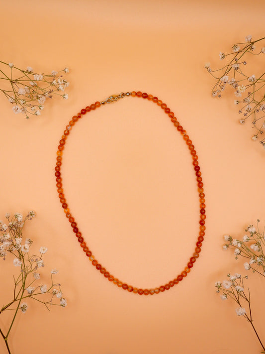 carnelian choker necklace