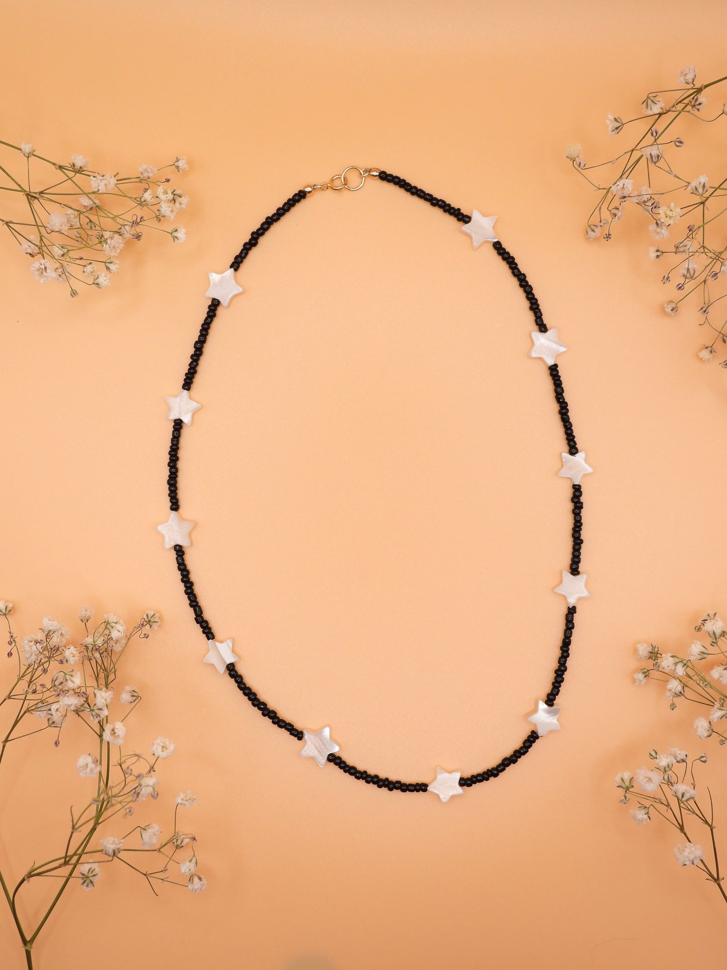 black and shell necklace