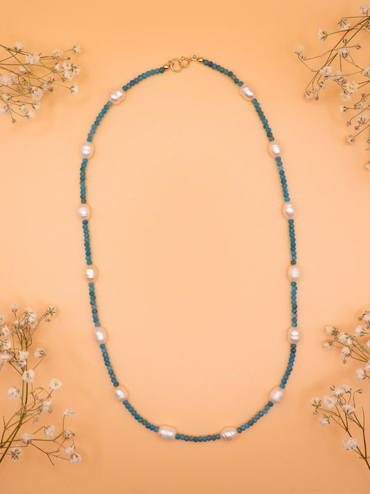 blue apatite arya necklace