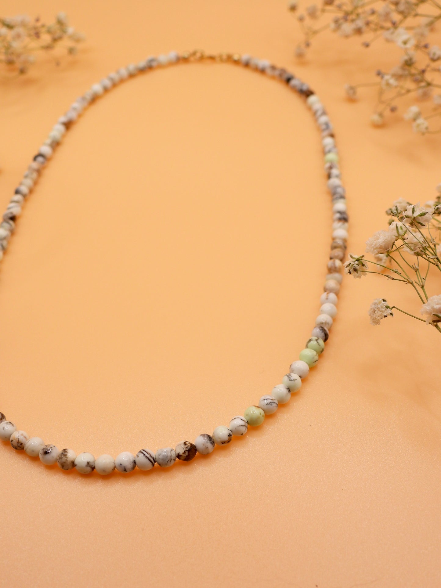 lemon chrysoprase choker necklace