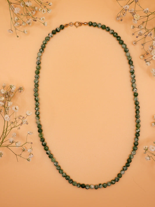 tree agate choker necklace