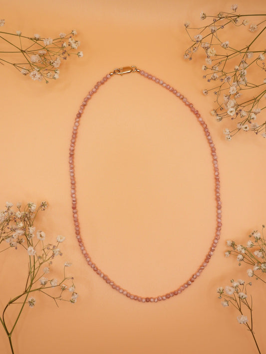 rhodochrosite chocker necklace