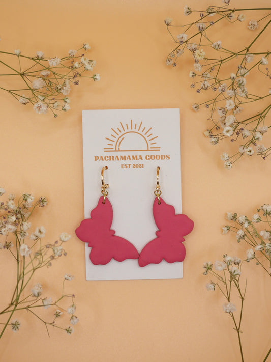 clay mariposa earring