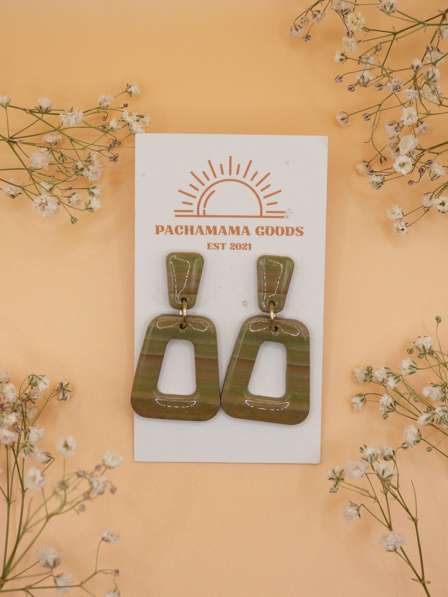 dusty sunset earring