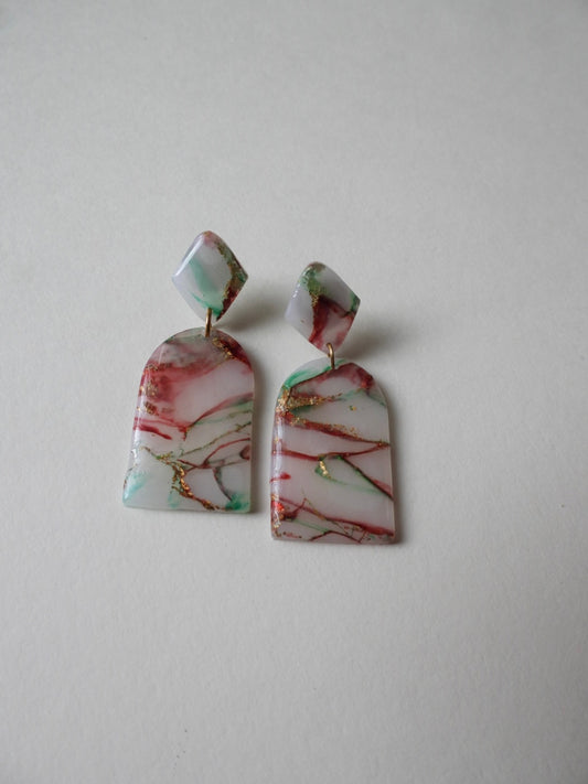 holiday arch earrings